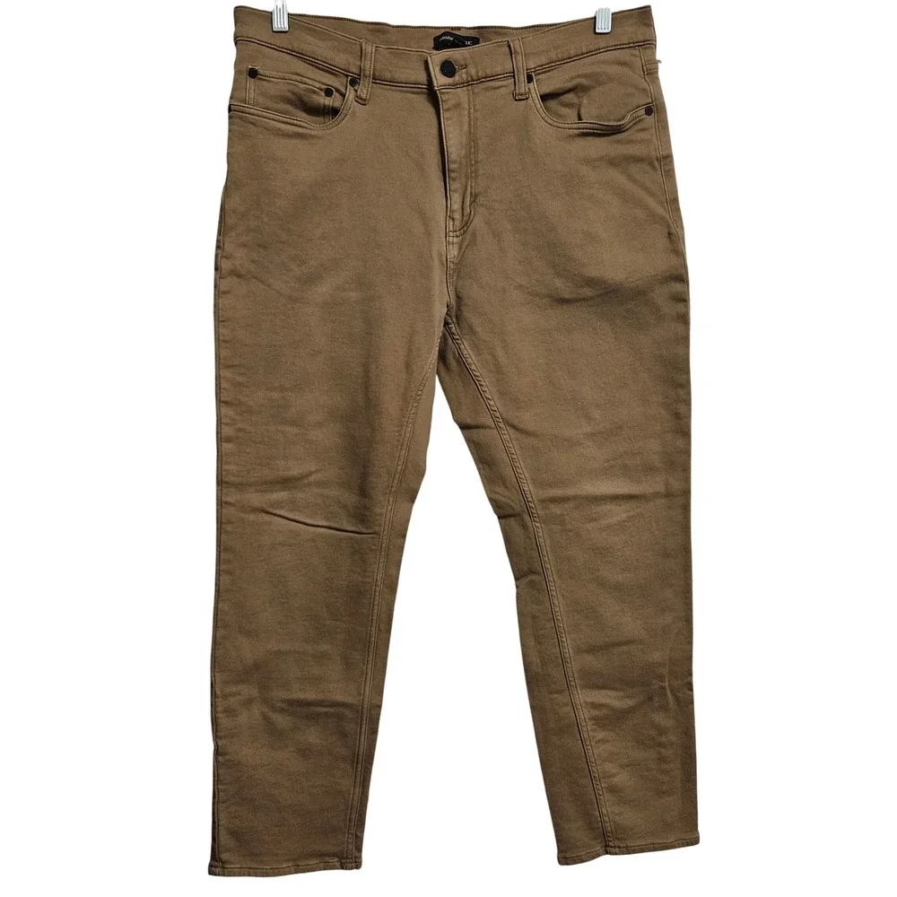 Banana Republic Pants Men 36x29 Brown Slim Fit Jeans Stretch Twill Modern Preppy